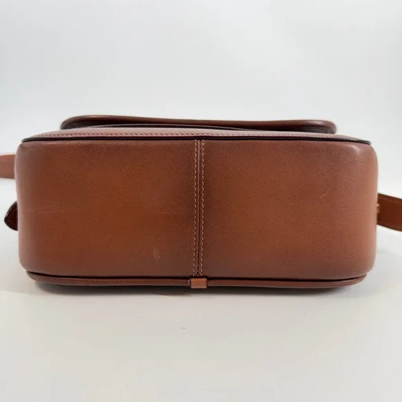 Coach Rambler 1941 Saddle Glovetanned‎ Leather Turnlock Brown Crossbody Bag - Picture 9 of 16